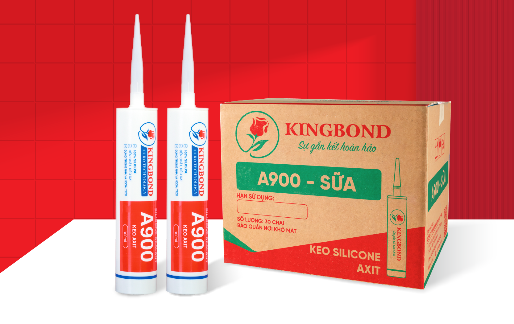 Keo silicone axit S900 sữa - Công Ty TNHH Kingbond Việt Nam